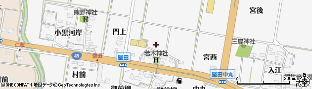 福島県耶麻郡猪苗代町堅田相名目周辺の地図