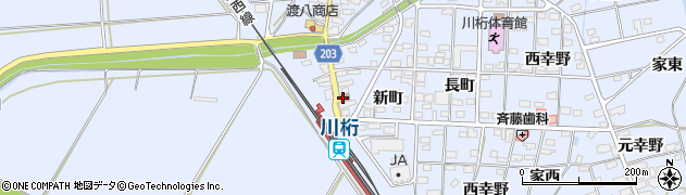 川桁郵便局周辺の地図