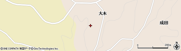 福島県二本松市成田大木175周辺の地図