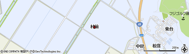 福島県会津若松市河東町金田（村前）周辺の地図