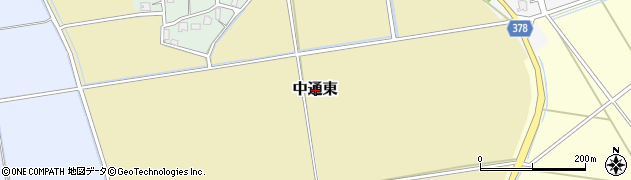 新潟県長岡市中通東周辺の地図