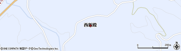 福島県二本松市西新殿周辺の地図