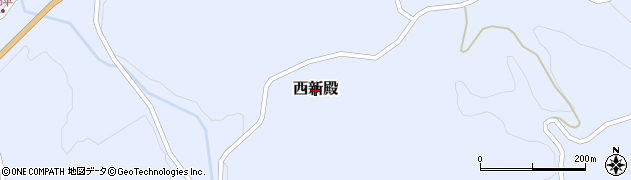 福島県二本松市西新殿周辺の地図