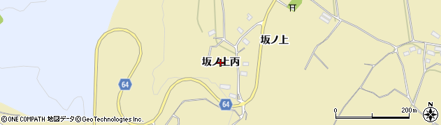 福島県会津若松市河東町八田（坂ノ上丙）周辺の地図