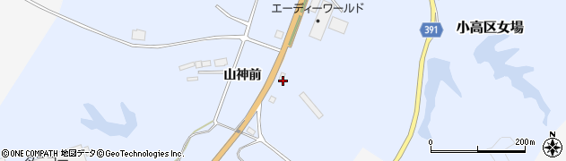 福島県南相馬市小高区女場山神前周辺の地図