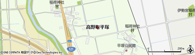 福島県会津若松市高野町平塚周辺の地図