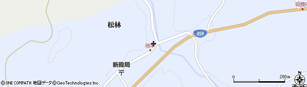 福島県二本松市西新殿柿平1周辺の地図