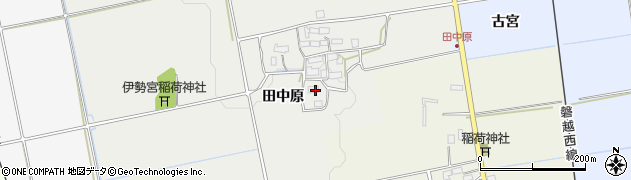 福島県会津若松市河東町広田（田中原）周辺の地図