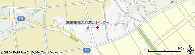 新潟県長岡市中之島高畑周辺の地図