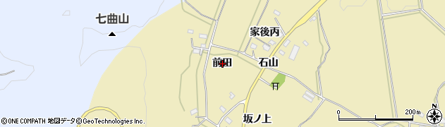 福島県会津若松市河東町八田前田周辺の地図