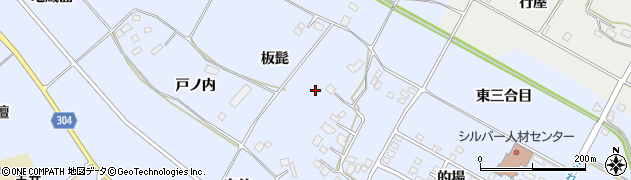 福島県大玉村（安達郡）玉井（板髭）周辺の地図