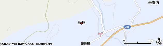 福島県二本松市西新殿（松林）周辺の地図