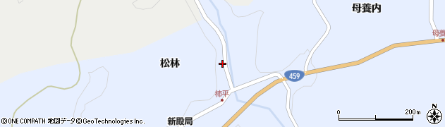 福島県二本松市西新殿柿平13周辺の地図