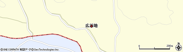 福島県浪江町（双葉郡）南津島（広谷地）周辺の地図