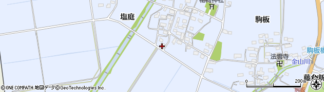 福島県会津若松市河東町金田（川窪）周辺の地図