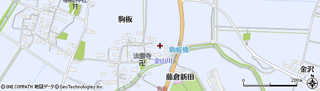福島県会津若松市河東町金田（駒板丙）周辺の地図