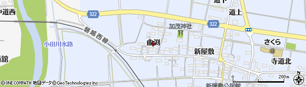 福島県猪苗代町（耶麻郡）川桁（曲渕）周辺の地図
