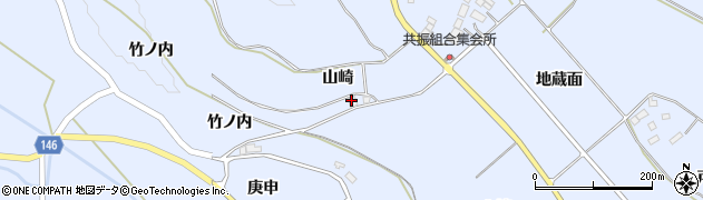 福島県大玉村（安達郡）玉井（山崎）周辺の地図