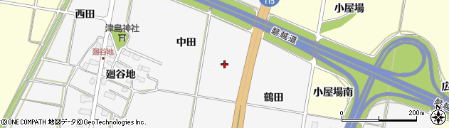 福島県耶麻郡猪苗代町堅田中田周辺の地図