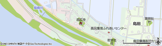 西広寺周辺の地図