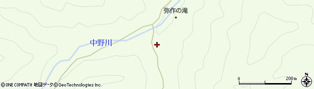 福島県西会津町（耶麻郡）野沢（中ノ沢甲）周辺の地図