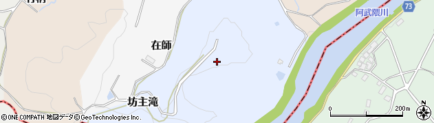 福島県二本松市坊主滝周辺の地図