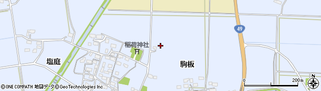 福島県会津若松市河東町金田谷地田周辺の地図