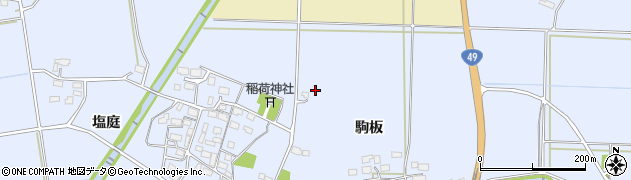 福島県会津若松市河東町金田（谷地田）周辺の地図