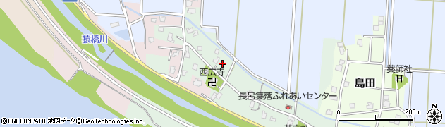 新潟県長岡市長呂周辺の地図