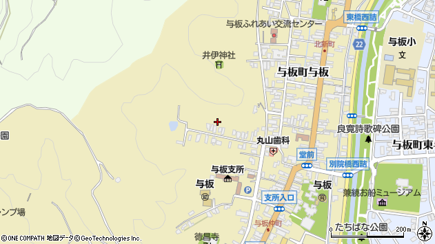 〒940-2402 新潟県長岡市与板町与板の地図