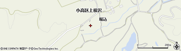 福島県南相馬市小高区上根沢（堀込）周辺の地図
