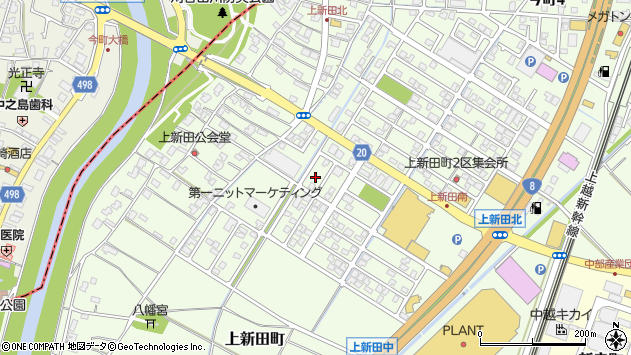 〒954-0112 新潟県見附市上新田町の地図