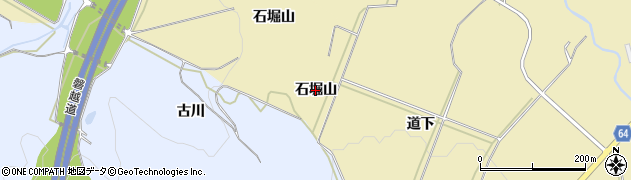 福島県会津若松市河東町浅山（石堀山）周辺の地図