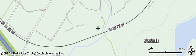 福島県磐梯町（耶麻郡）更科（下高）周辺の地図