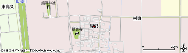 福島県会津若松市高野町大字界沢（界沢）周辺の地図