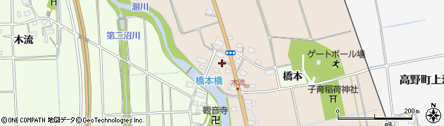 福島県会津若松市高野町橋本木流21周辺の地図