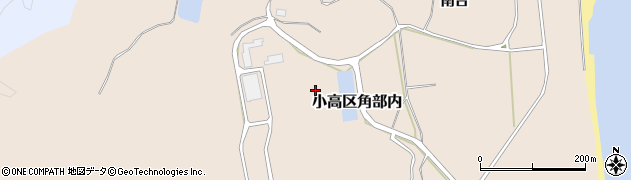 福島県南相馬市小高区角部内（雁北）周辺の地図