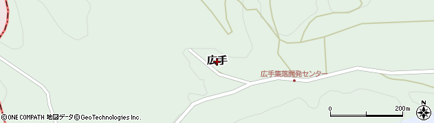 新潟県三条市広手周辺の地図