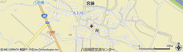 福島県会津若松市河東町八田（八田野）周辺の地図