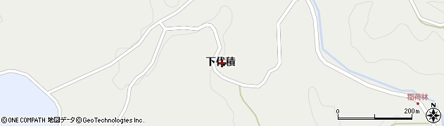 福島県二本松市上太田下代積周辺の地図