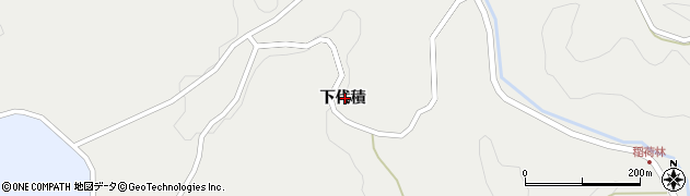 福島県二本松市上太田（下代積）周辺の地図