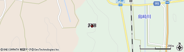 新潟県出雲崎町（三島郡）沢田周辺の地図