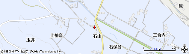 福島県大玉村（安達郡）玉井（石山）周辺の地図