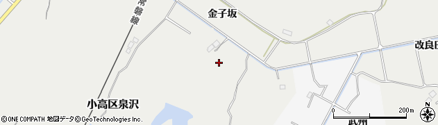 福島県南相馬市小高区泉沢（金谷迫）周辺の地図