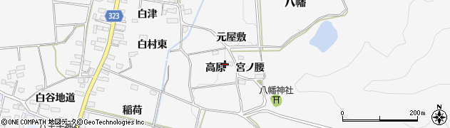 福島県猪苗代町（耶麻郡）八幡（高原）周辺の地図