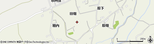 福島県南相馬市小高区上根沢（田畑）周辺の地図
