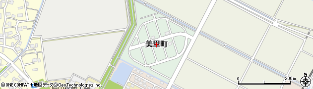 新潟県見附市美里町周辺の地図