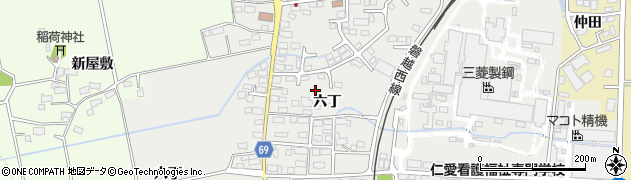 福島県会津若松市河東町広田周辺の地図