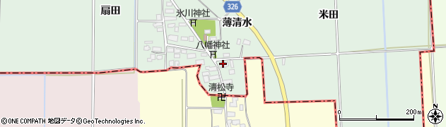 福島県湯川村（河沼郡）桜町（竹ノ内）周辺の地図