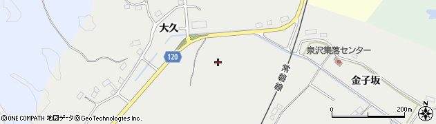 福島県南相馬市小高区泉沢（後迫）周辺の地図